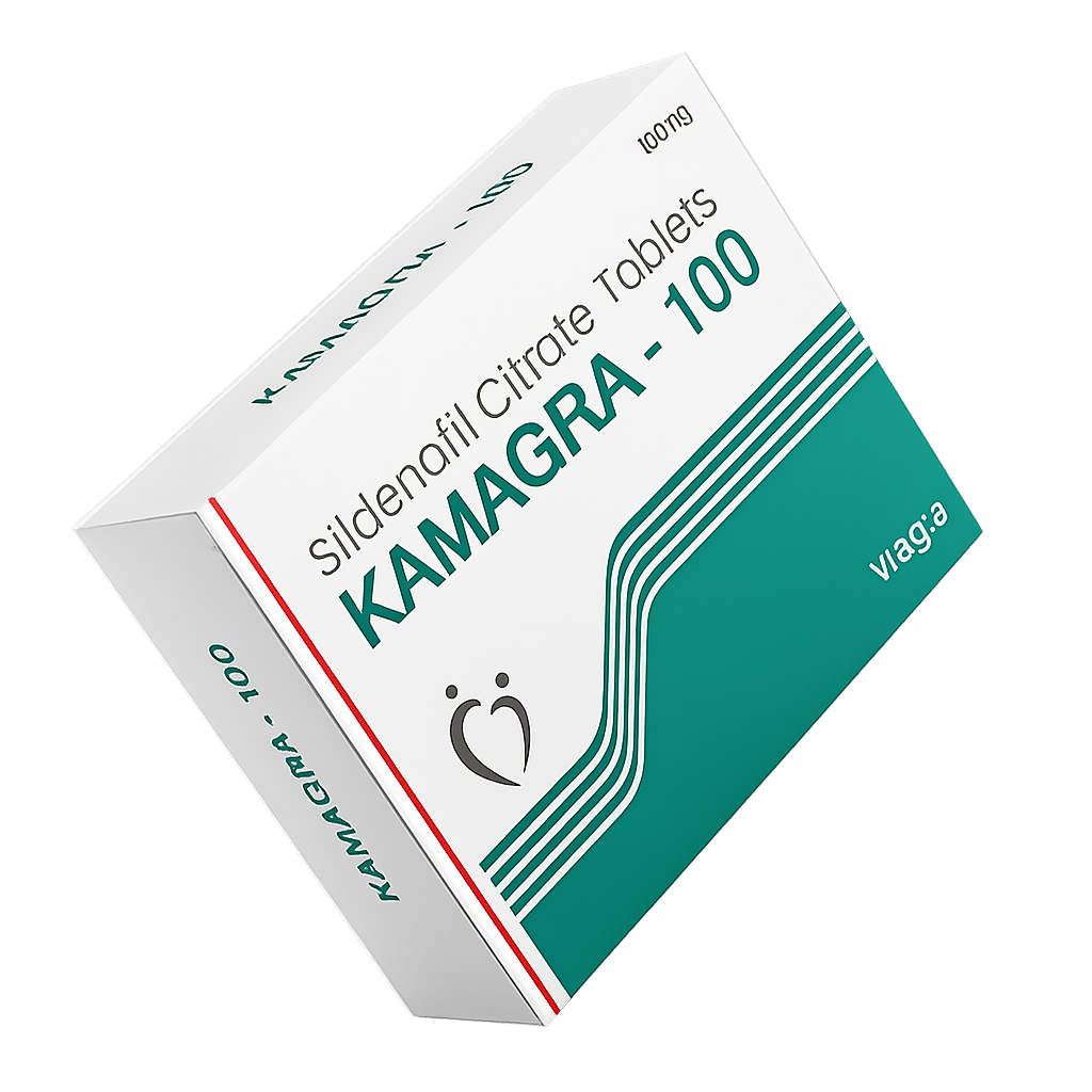 Kamagra 100mg doosje verpakking en tabletten