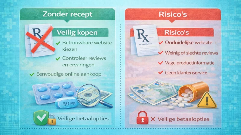 Checklist voor veilig Kamagra kopen zonder recept met tips en risico's overzicht