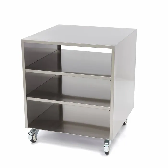 Gastro Maschinentisch - 60 x 60 cm 120 kg Ladungskapazit?t - auf R?dern