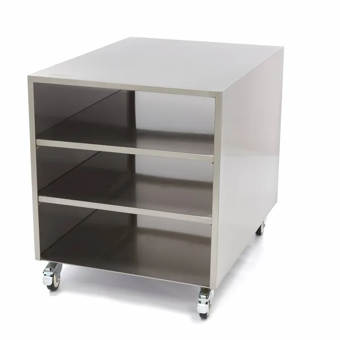 Gastro Maschinentisch - 60 x 80 cm - 120 kg Ladungskapazit?t - auf R?dern